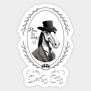 Derby City Collection: Place Your Bets 6 (Red) Sticker